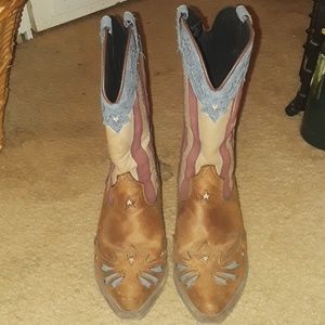 Dingo American Flag Cowgirl Boots